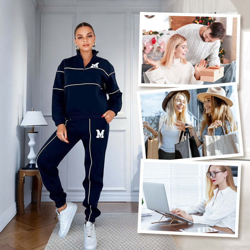 Jade – Lässiges Damen-Sweatshirt-Set mit Taschen