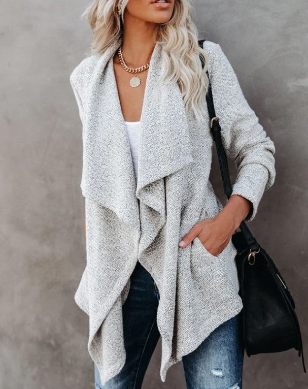 Melissa – Damen Windjacke mit Taschen und Drapierungen