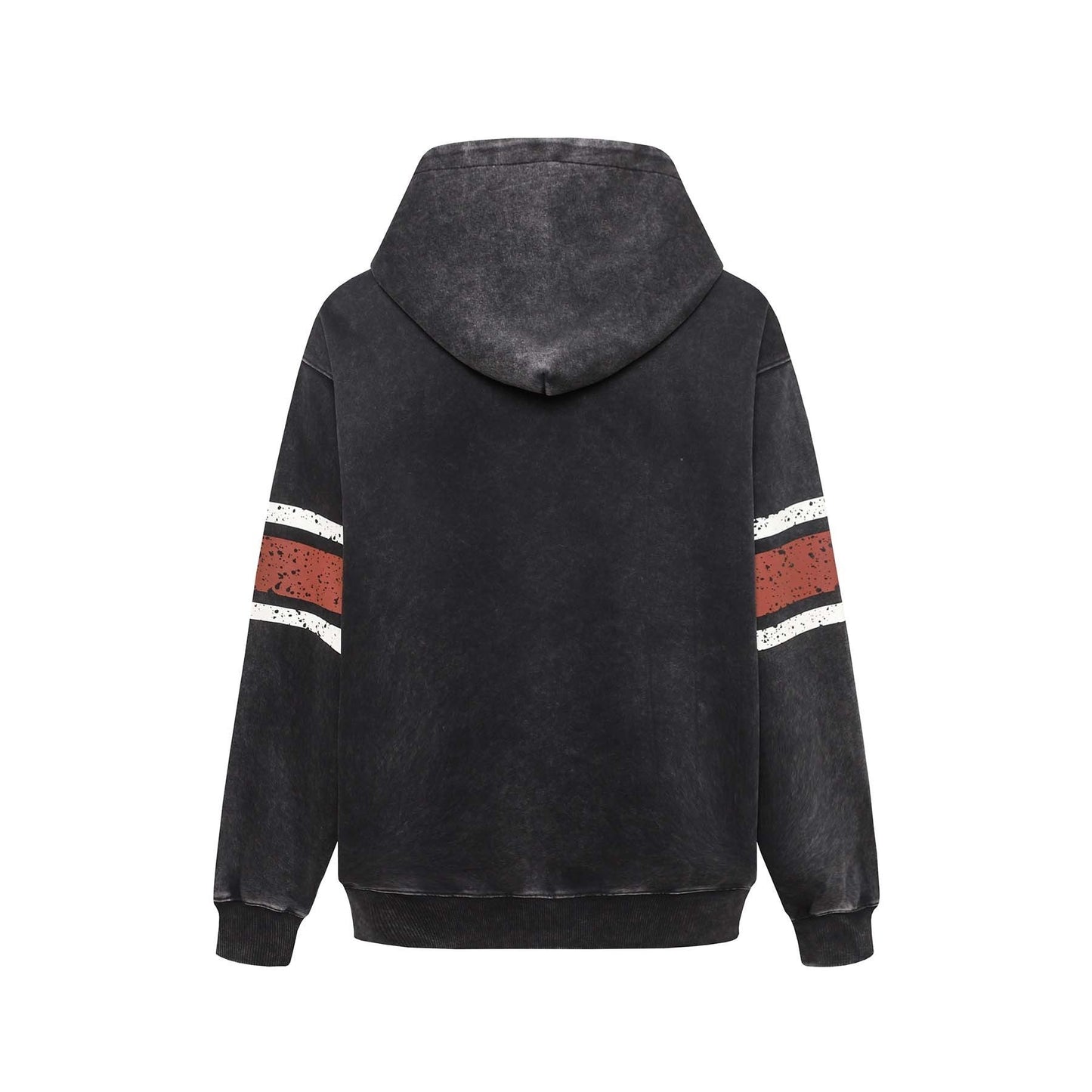 Neville – Bedruckter Kapuzen-Cardigan mit Distressed-Look