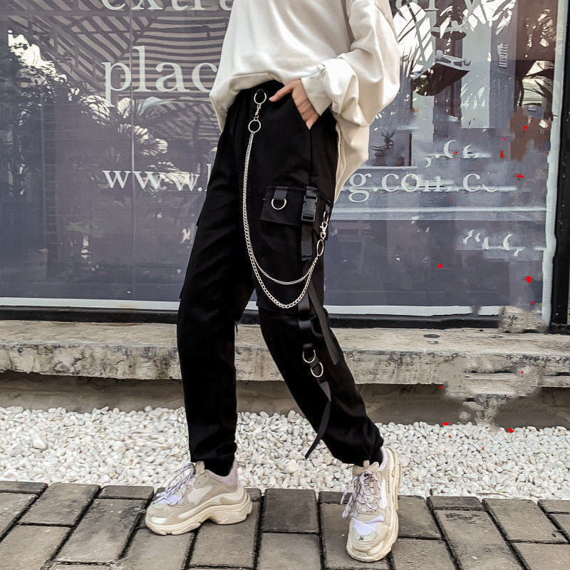 Katy – Damen Haremshose mit Punk-Taschen