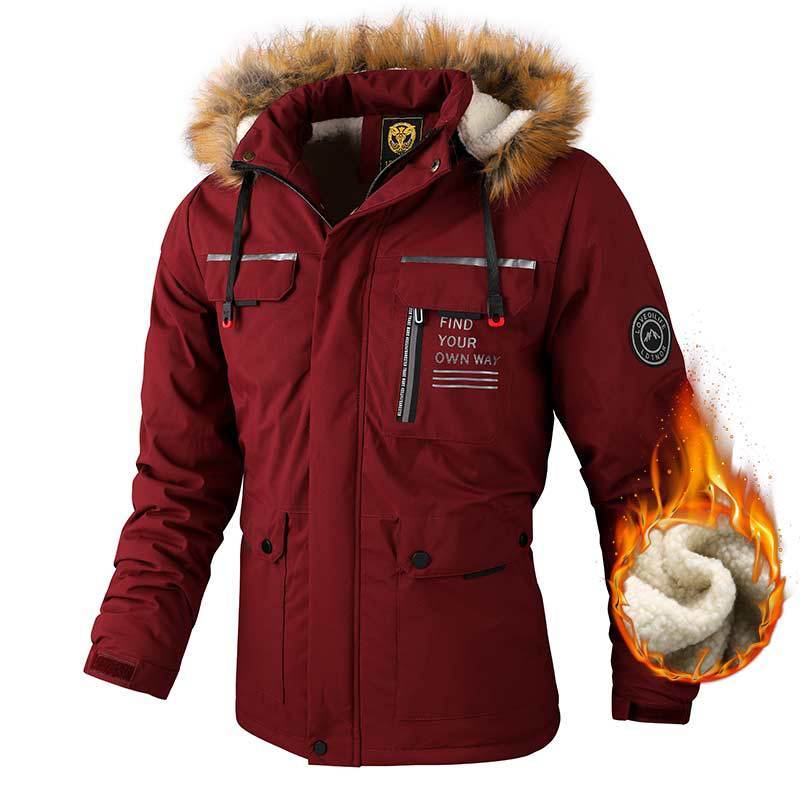Alan – Winddichte Herrenjacke mit Kapuze und Taschen