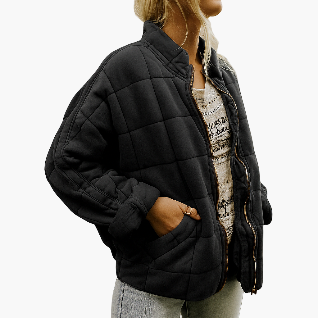 Damen Steppjacke im modernen Oversize-Look für Herbst und Winter – Komfort & Stil für jeden Tag