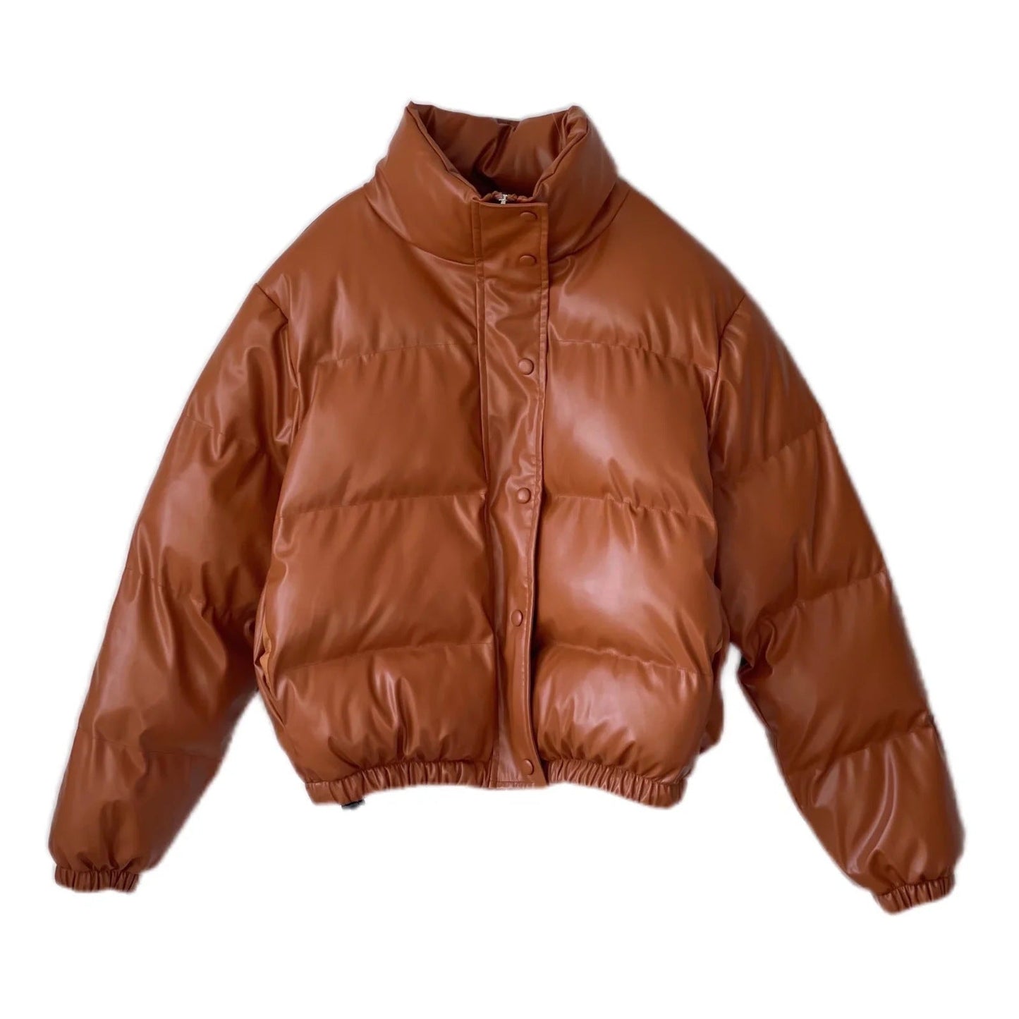 Michael – Fauxleder Baumwolljacke im Street-Style