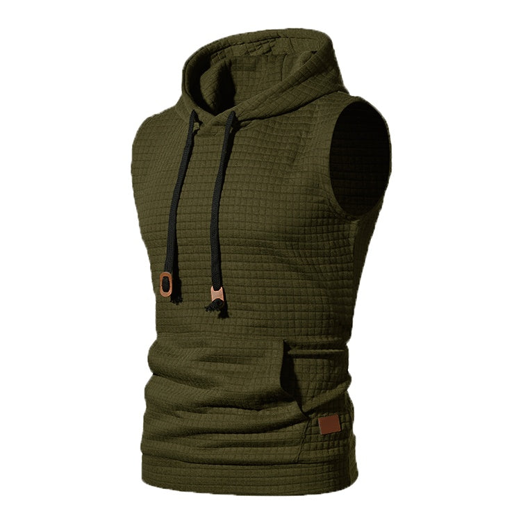 Lawrence – Ärmellose Herrenstrickjacke mit Jacquardmuster