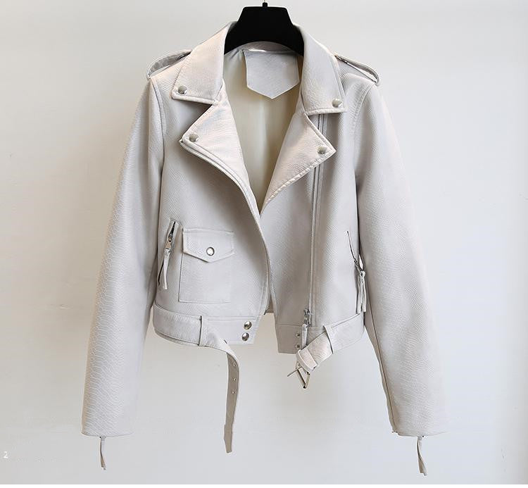 Hannah – Kurze Damenlederjacke für Frühling und Herbst