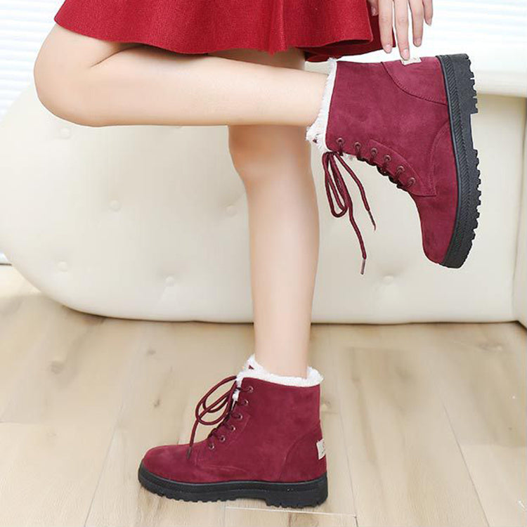 Linda – Warme Damen Schneestiefel mit Plüsch