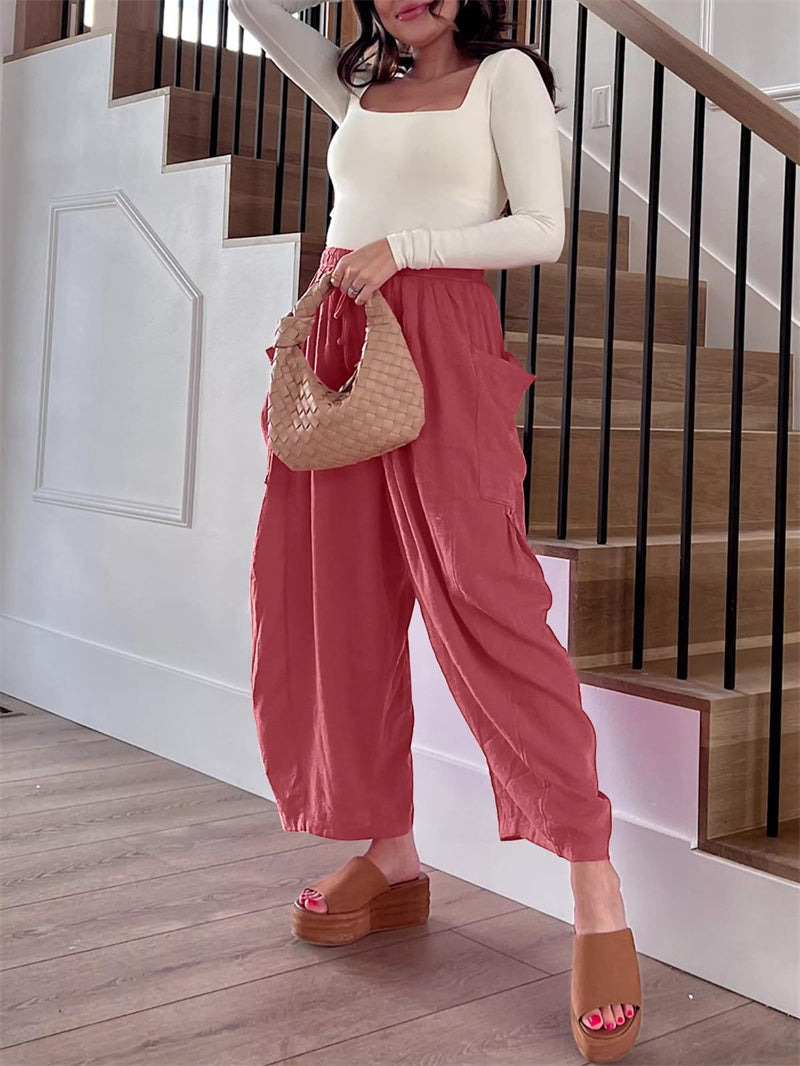 Marion – Weite Sommerhose mit Elastischem Bund