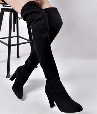 Kim – Modische Damenstiefel aus Wildleder