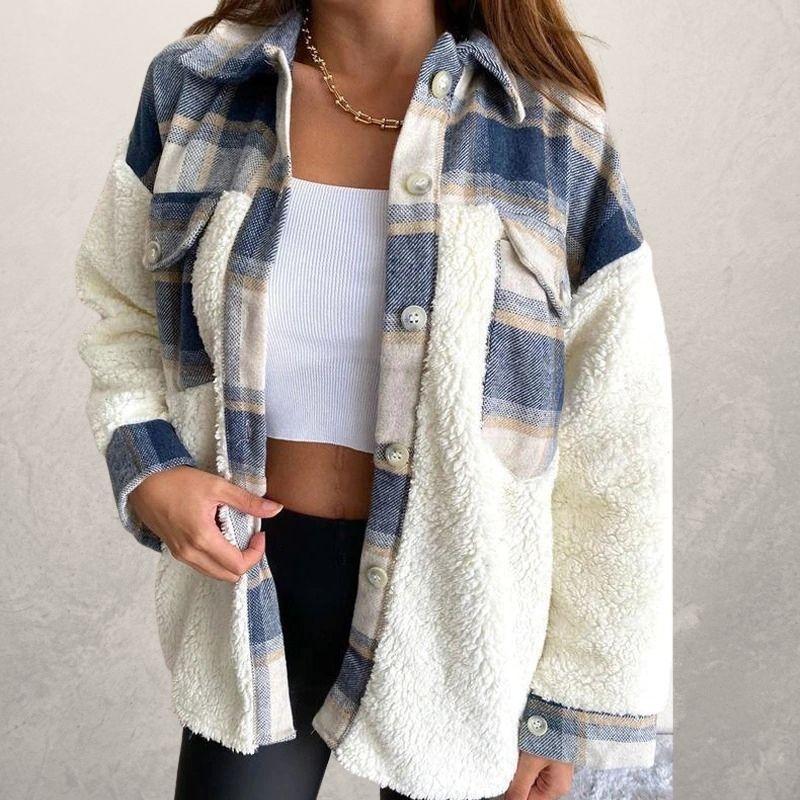 Kathryn – Damenjacke aus Weihnachts-Mesh-Kaschmir