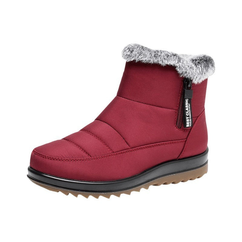 Anna – Warme Damenstiefeletten mit Seitenreißverschluss und Fleece