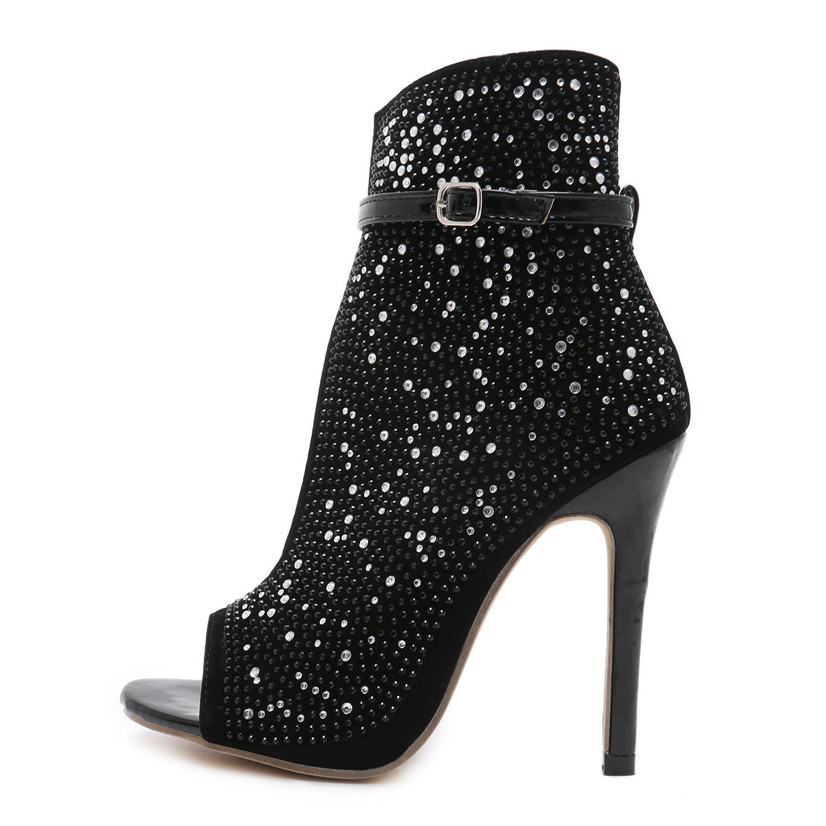 Jennifer – Damen-Rhinestone-Absatzschuhe