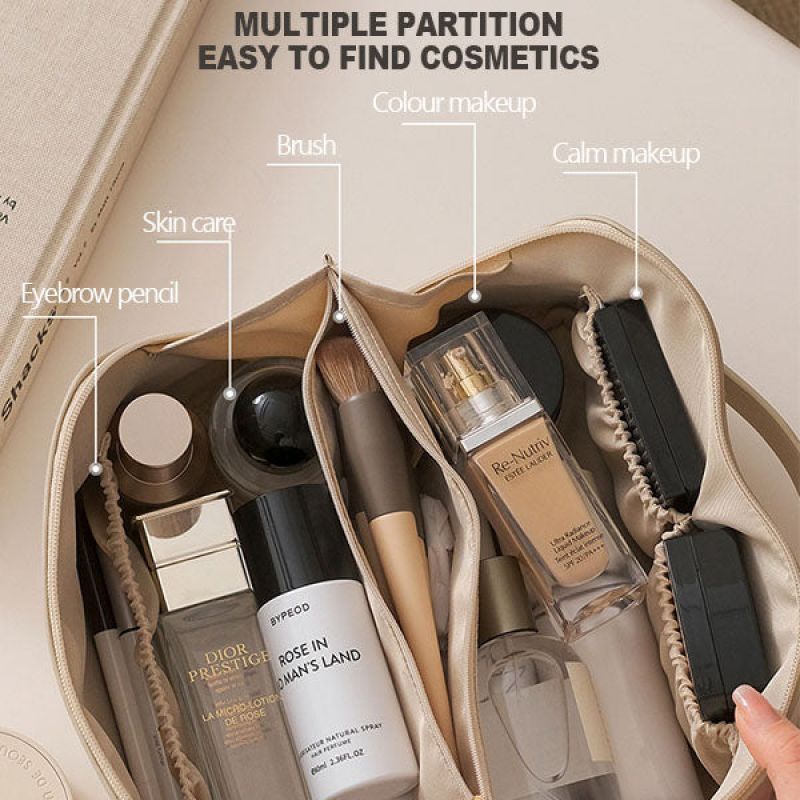 Jacqueline – Große Kosmetiktasche für Reisen mit Multifunktion