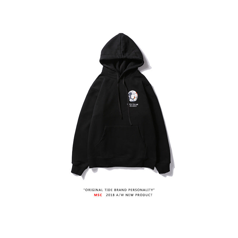 Simon – Retro-Hoodie mit Wellenmuster