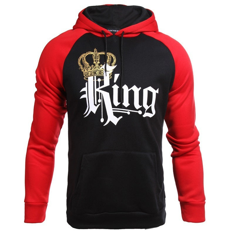 Simon – Bedrucktes Kapuzen-Sweatshirt für Paare