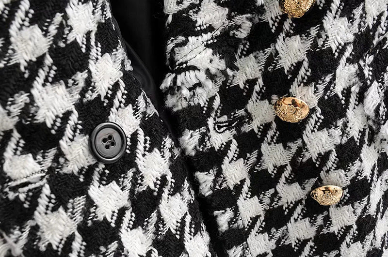 Audrey – Retro Damenjacke aus dickem Hahnentritt-Karo
