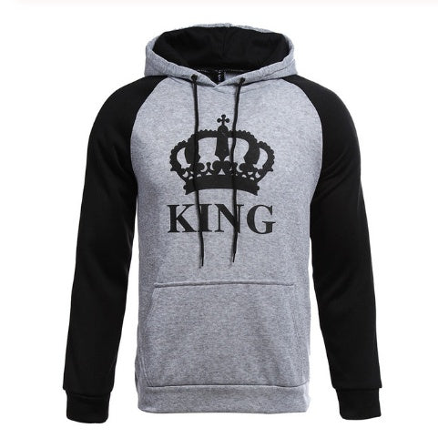 Simon – Bedrucktes Kapuzen-Sweatshirt für Paare