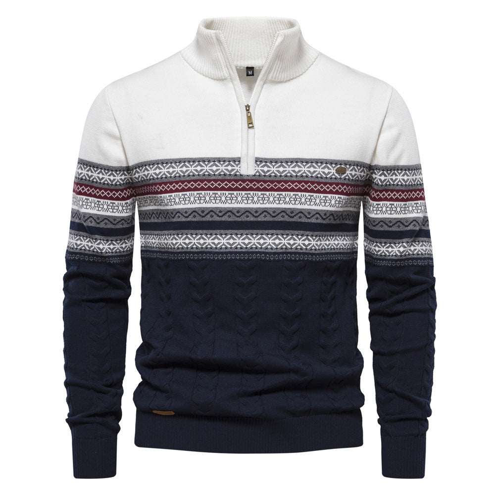 Nick – Herren Stehkragen Halb Reißverschluss Pullover