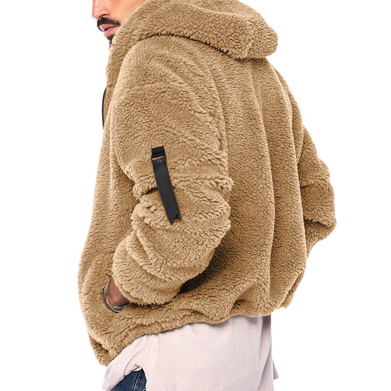 Leon – Herren-Fleecejacke mit Kapuze für Herbst und Winter