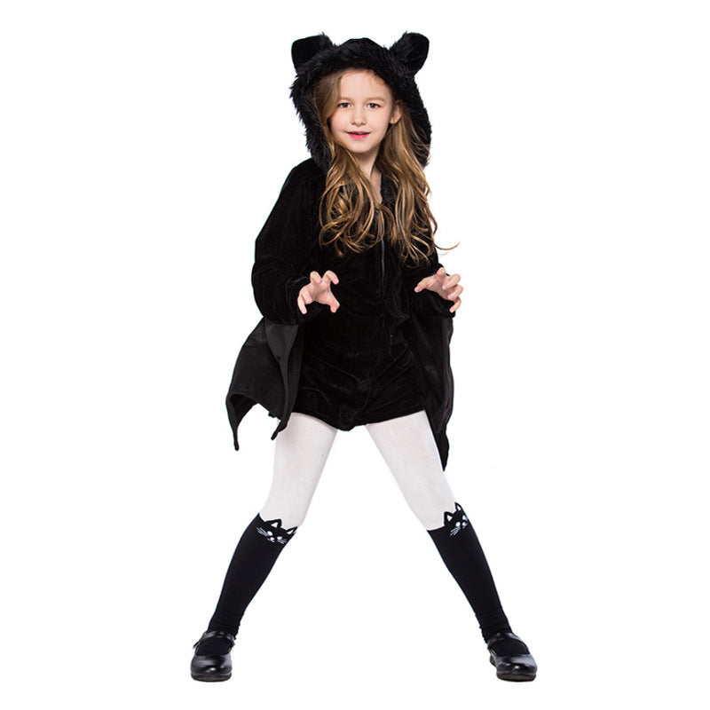 Kinder Halloween Fledermaus Kostüm – Unisex Verkleidung für Party & Trick-or-Treat