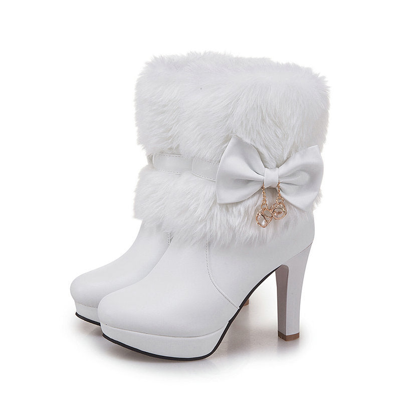 Jessie – Modische Damenstiefel mit dickem Absatz