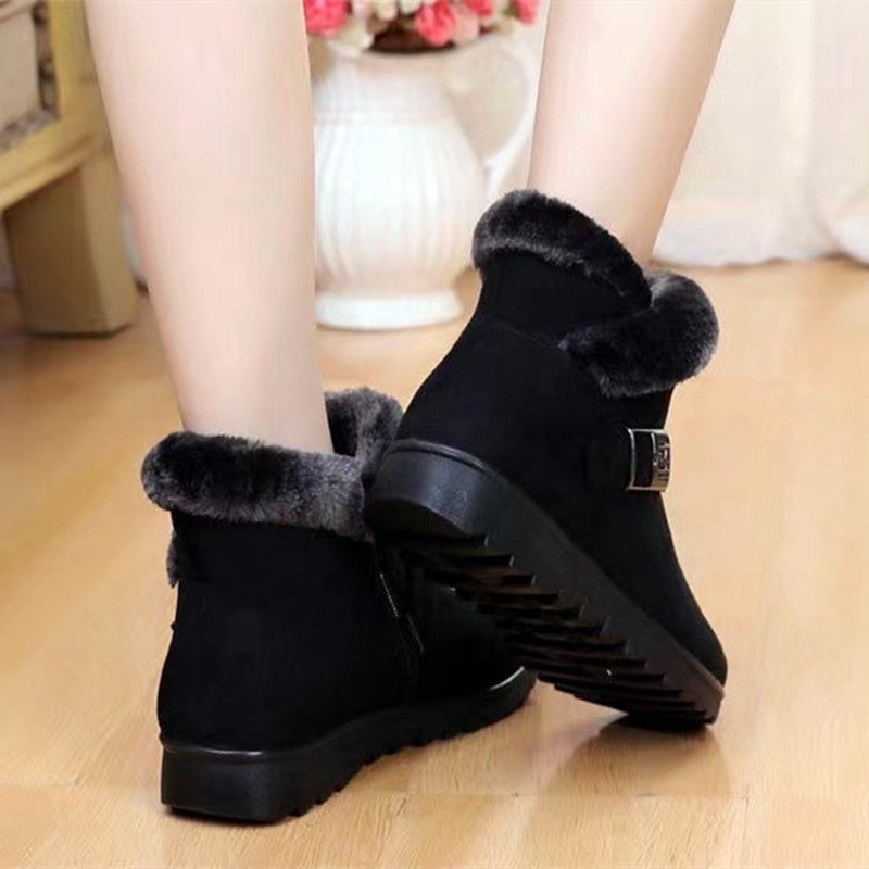 Anne – Warme Damenstiefel mit Plüschfutter und Reißverschluss