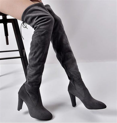 Kim – Modische Damenstiefel aus Wildleder