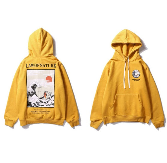 Simon – Retro-Hoodie mit Wellenmuster
