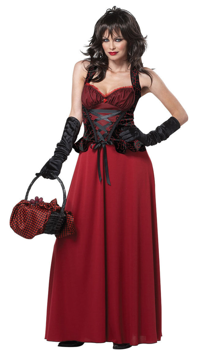 Damen Halloween Kostüm Rotkäppchen – Verführerisches Märchenkleid für Halloween-Partys & Verkleidung