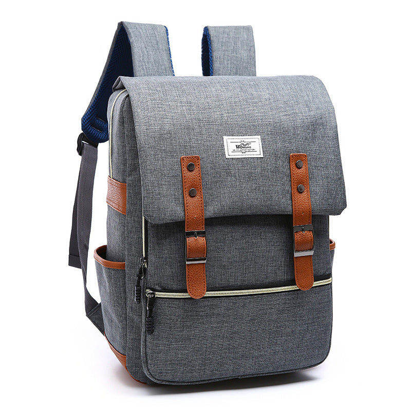 Abigail – Vintage Canvas-Rucksack mit USB-Anschluss