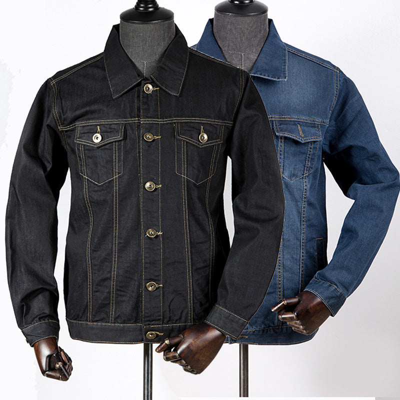 Joshua – Schwarze Denimjacke für Herren