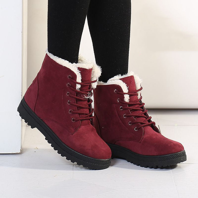 Linda – Warme Damen Schneestiefel mit Plüsch