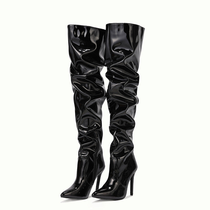 Sophie – Kniehohe Damenstiefel mit Superhohem Absatz