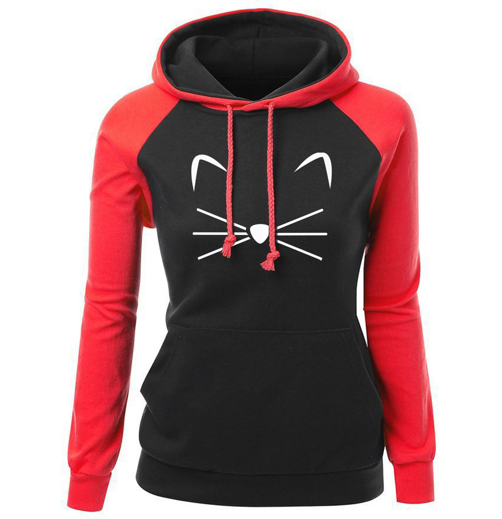 Melanie – Kapuzenpullover mit Katzenmotiv für Damen