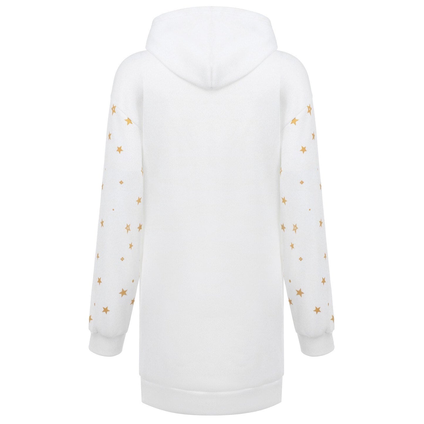 Georgina – Bedruckter Damenpullover mit Kapuze und Taschen