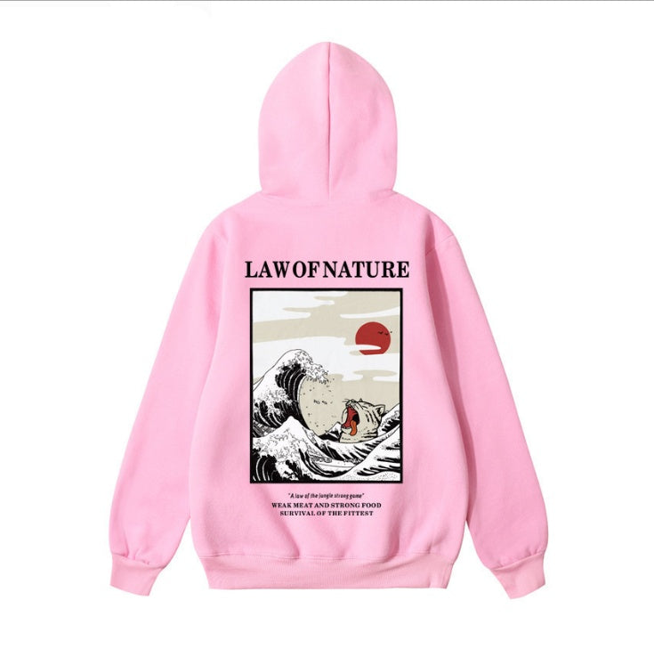 Simon – Retro-Hoodie mit Wellenmuster