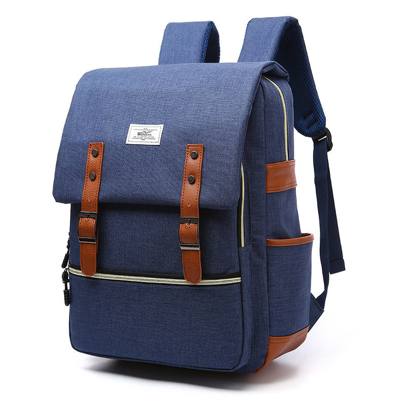 Abigail – Vintage Canvas-Rucksack mit USB-Anschluss