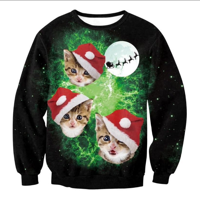 Hayley – Lustiger Weihnachtspullover mit Santa-Elf-Design für Damen