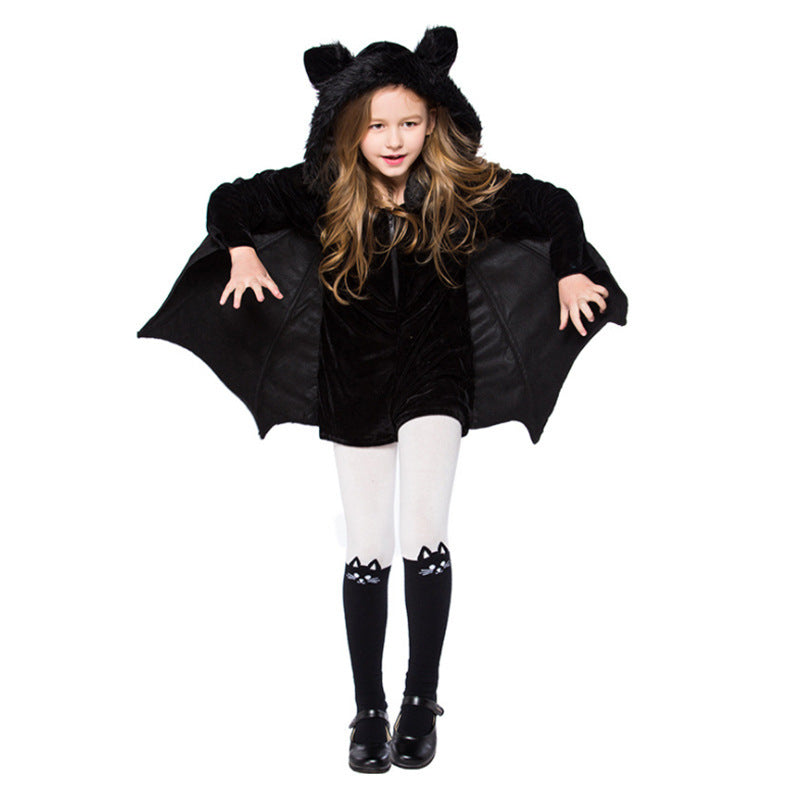 Kinder Halloween Fledermaus Kostüm – Unisex Verkleidung für Party & Trick-or-Treat