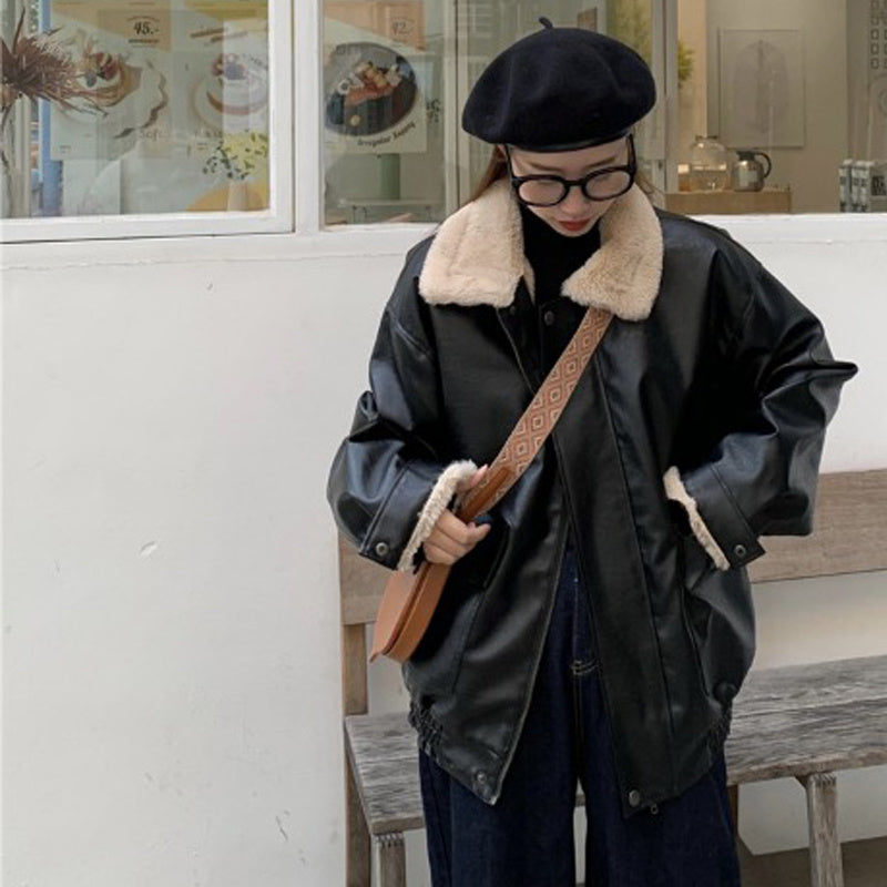 Kate – Retro Lederjacke mit Wärmefunktion