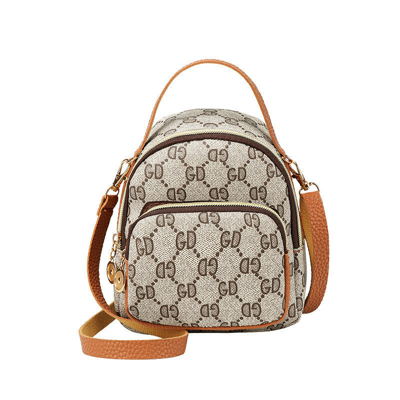 Melanie – Lässiger Rucksack mit Karo-Muster