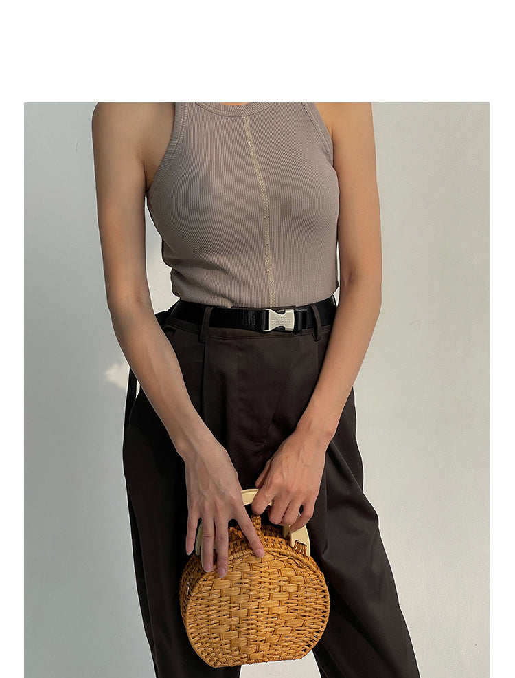 Charlotte – Damen Hochtaillierte Weite Hosen