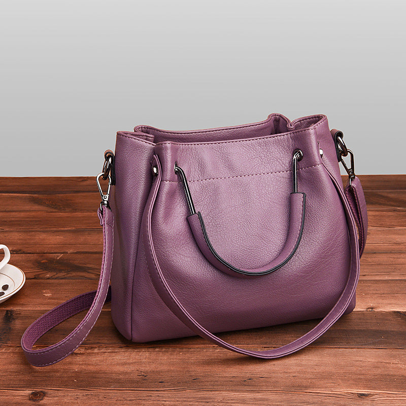 Margaret – Retro Damenhandtasche im Bucket-Stil aus veganem Leder