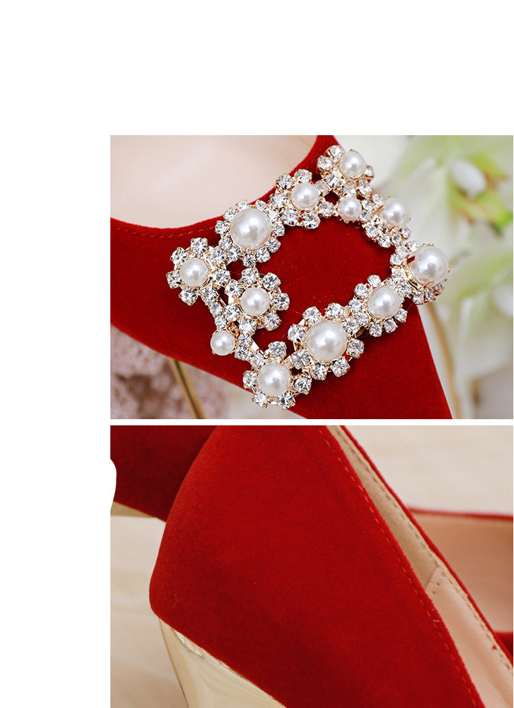 Tara – Stiletto-Hochzeitsschuhe mit Perlen und Strass