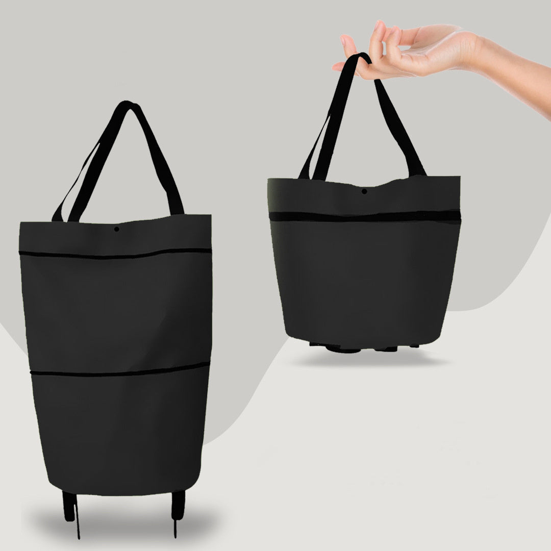 Rachel – Faltbare Einkaufstasche mit Rädern aus Premium Oxford Stoff