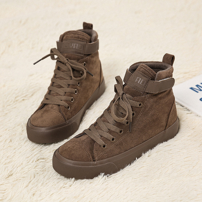 Holly – Damen High-Top Canvas-Schuhe mit Klettverschluss