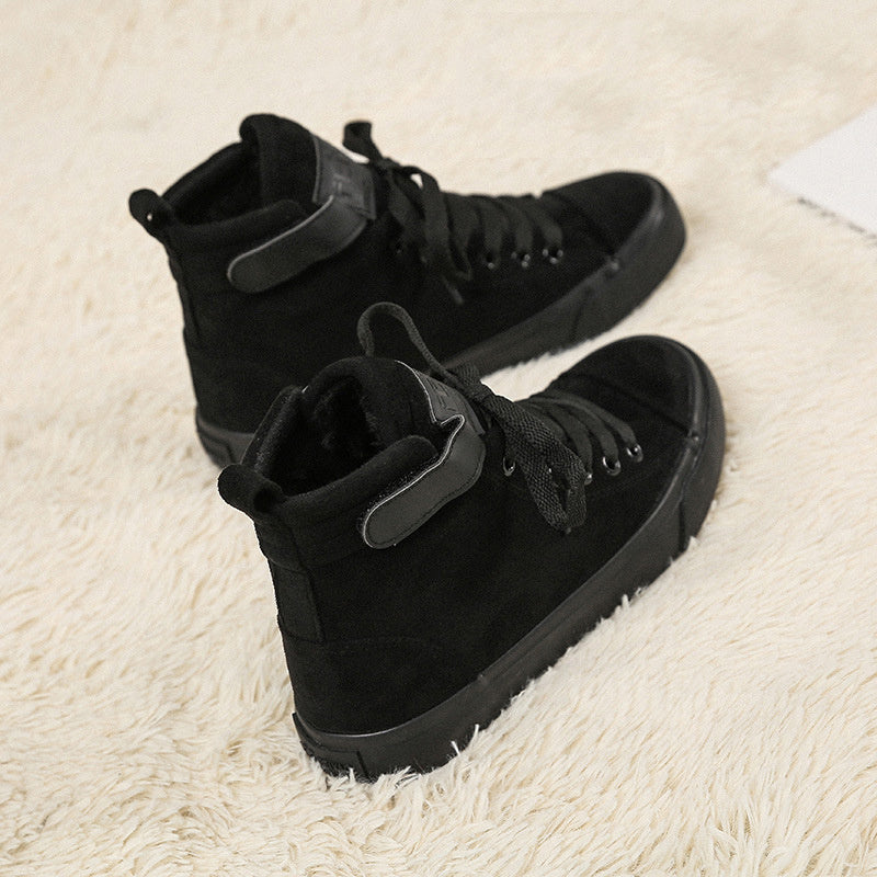 Holly – Damen High-Top Canvas-Schuhe mit Klettverschluss