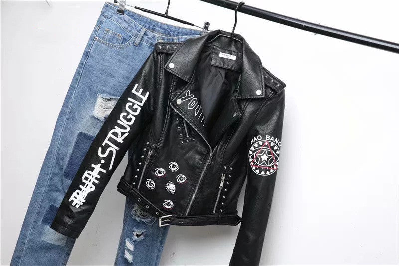 Wendy – Damen-Kurzjacke aus weichem Kunstleder
