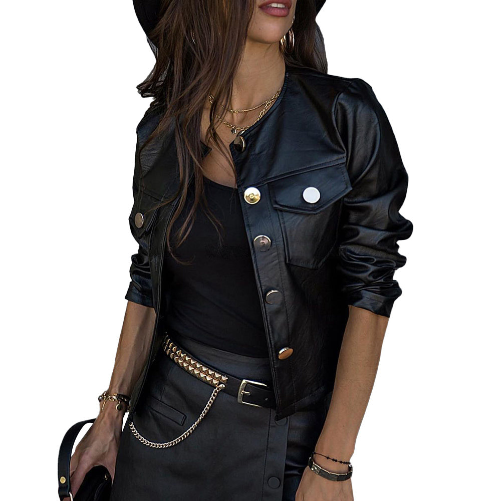 Lisa – Damenlederjacke aus Kunstleder