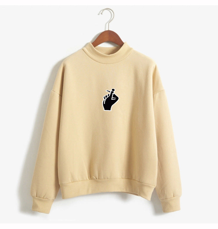 Janet – Koreanischer Ulzzang Pullover mit Herzmotiv