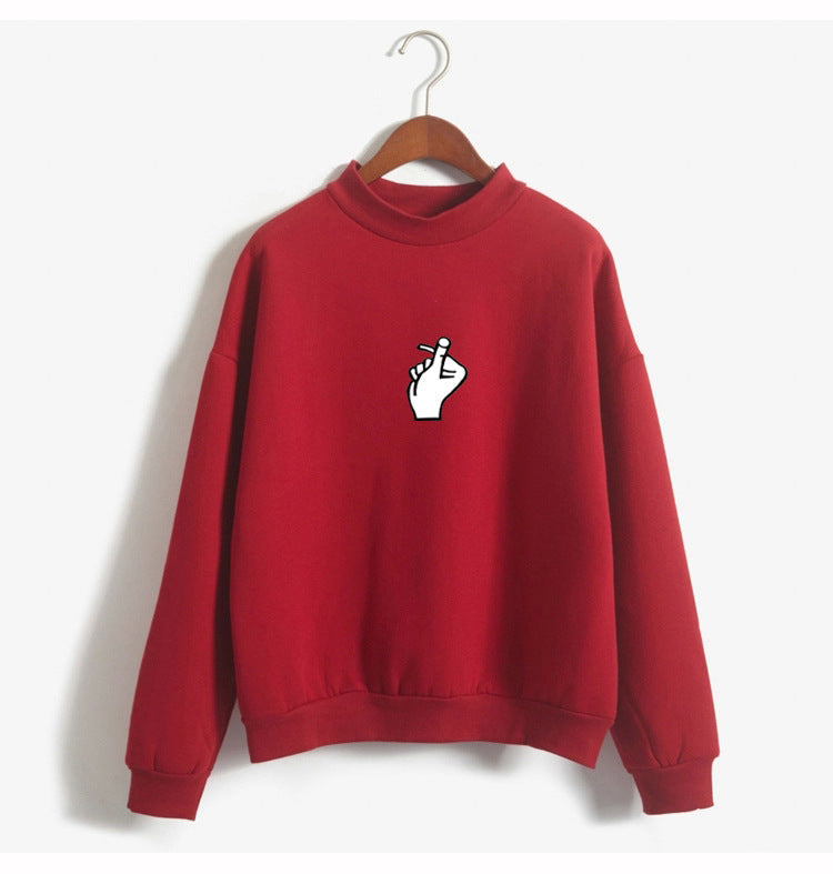 Janet – Koreanischer Ulzzang Pullover mit Herzmotiv